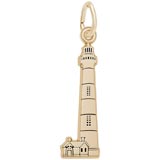 Gold Plated Bodie Island Lighthouse Charm by Rembrandt Charms
