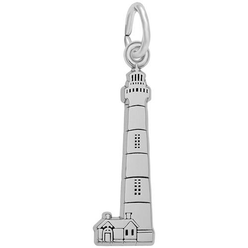 14K White Gold Bodie Island Lighthouse Charm by Rembrandt Charms 14K White Gold Bodie Island Lighthouse Charm by Rembrandt Charms