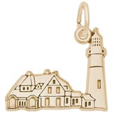 14K Gold Portland Head Lighthouse Charm by Rembrandt Charms