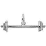 Sterling Silver Barbell Charm by Rembrandt Charms