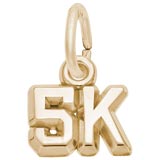 10K Gold 5K Race Accent Charm by Rembrandt Charms