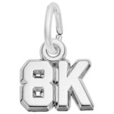 14K White Gold 8K Race Accent Charm by Rembrandt Charms