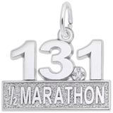 14k White Gold 13.1 Marathon (stone) by Rembrandt Charms