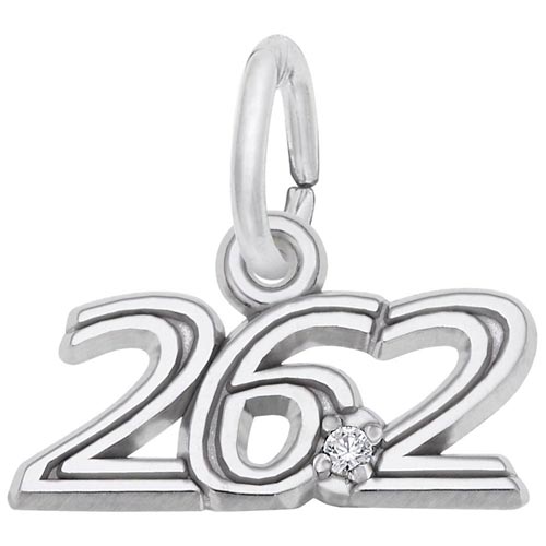 14k White Gold 26.2 Marathon (stone) by Rembrandt Charms 14k White Gold 26.2 Marathon (stone) by Rembrandt Charms