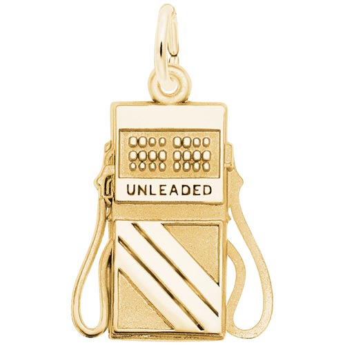 Gold Plated Gas Pump Charm by Rembrandt Charms Gold Plated Gas Pump Charm by Rembrandt Charms