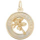 14K Gold SM Grand Cayman Palm Tree Charm by Rembrandt Charms