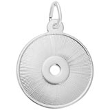 14K White Gold Compact Disc Charm by Rembrandt Charms