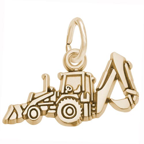 14K Gold Backhoe Charm by Rembrandt Charms 14K Gold Backhoe Charm by Rembrandt Charms