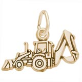 10K Gold Backhoe Charm by Rembrandt Charms