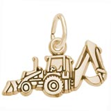 14K Gold Backhoe Charm by Rembrandt Charms