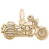 10K Gold Motorcycle Charm by Rembrandt Charms