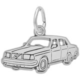 14K White Gold Mid-Size Luxury Car Charm by Rembrandt Charms