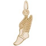 10k Gold Winged Shoe Charm by Rembrandt Charms