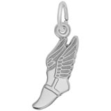 14k White Gold Winged Shoe Charm by Rembrandt Charms