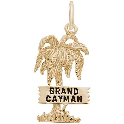 14K Gold Grand Cayman Palm Tree Charm by Rembrandt Charms