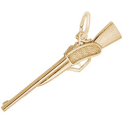 14K Gold Rifle Charm by Rembrandt Charms
