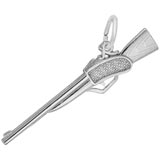 14K White Gold Rifle Charm by Rembrandt Charms