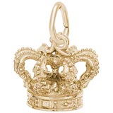 10K Gold Crown Charm by Rembrandt Charms