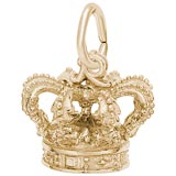 14k Gold Crown Charm by Rembrandt Charms