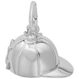 14K White Gold Riding Hat Charm by Rembrandt Charms