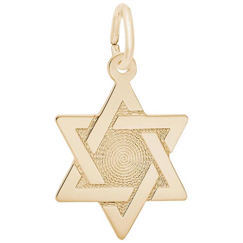 10K Gold Star of David Charm by Rembrandt Charms