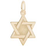 14K Gold Star of David Charm by Rembrandt Charms