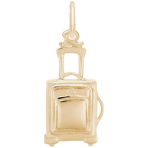 14K Gold Suitcase Charm by Rembrandt Charms