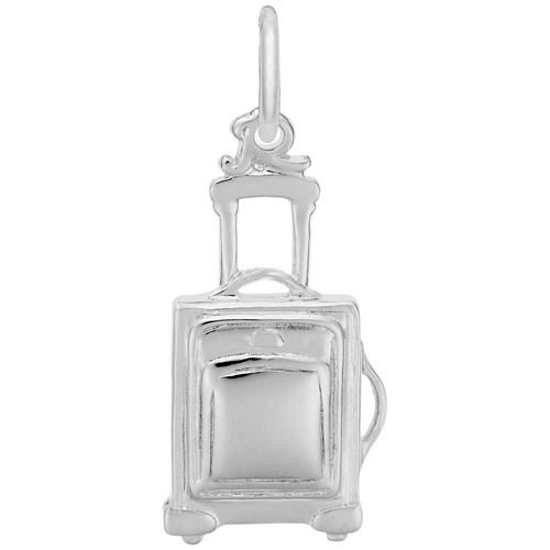 14K White Gold Suitcase Charm by Rembrandt Charms 14K White Gold Suitcase Charm by Rembrandt Charms