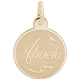 Gold Plated Abuela Charm Grandma by Rembrandt Charms