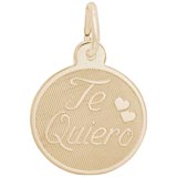 10K Gold Te Quiero Charm by Rembrandt Charms