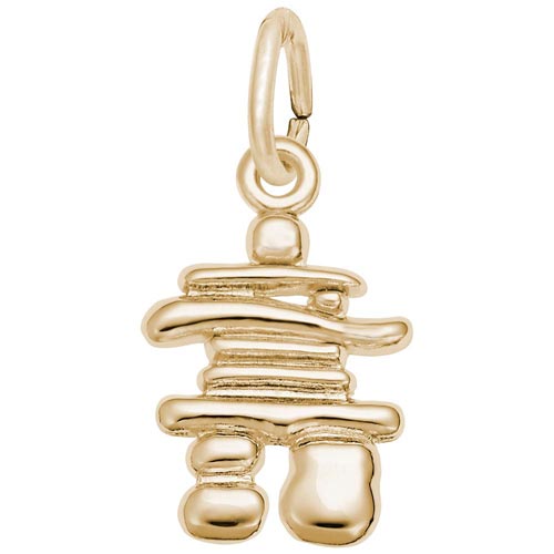 14K Gold Inukshuk Charm by Rembrandt Charms 14K Gold Inukshuk Charm by Rembrandt Charms