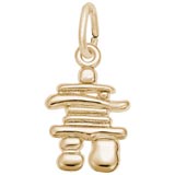 14K Gold Inukshuk Charm by Rembrandt Charms