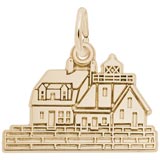 Gold Plated Rockland, ME Lighthouse Charm by Rembrandt Charms