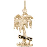Gold Plated Palm Tree, Cancun Charm by Rembrandt Charms