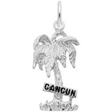 Sterling Silver Palm Tree, Cancun Charm by Rembrandt Charms