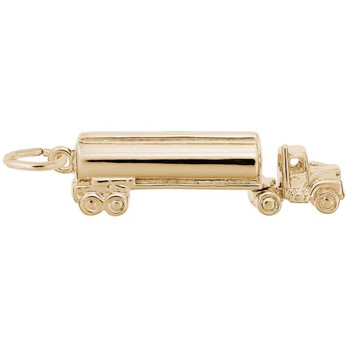 Gold Plate Oil Tanker Charm by Rembrandt Charms