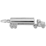 14K White Gold Oil Tanker Charm by Rembrandt Charms