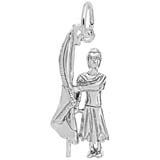 Sterling Silver Color Guard Flag Charm by Rembrandt Charms