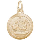 Gold Plated Baptism Charm by Rembrandt Charms