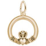 10K Gold Claddagh Charm by Rembrandt Charms