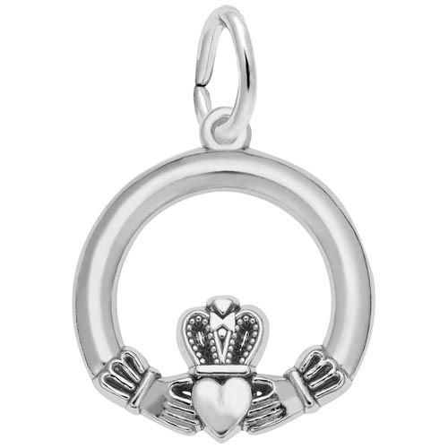 Sterling Silver Claddagh Charm by Rembrandt Charms