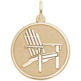 14k Gold Deck Chair Charm by Rembrandt Charms