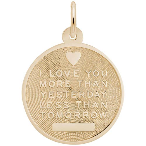 Gold Plated Love Charm by Rembrandt Charms Gold Plated Love Charm by Rembrandt Charms
