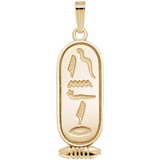 10K Gold Egyptian Cartouche Pendant by Rembrandt Charms