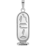 14K White Gold Egyptian Cartouche Pendant by Rembrandt Charms