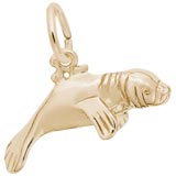 10K Gold Manatee Charm by Rembrandt Charms