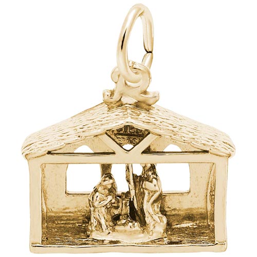14K Gold Nativity Scene Charm by Rembrandt Charms 14K Gold Nativity Scene Charm by Rembrandt Charms