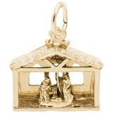 14K Gold Nativity Scene Charm by Rembrandt Charms