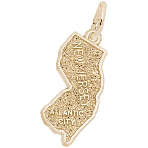 10K Gold Atlantic City, New Jersey Charm by Rembrandt Charms 10K Gold Atlantic City, New Jersey Charm by Rembrandt Charms