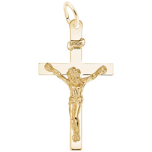14K Gold Crucifix Charm by Rembrandt Charms 14K Gold Crucifix Charm by Rembrandt Charms